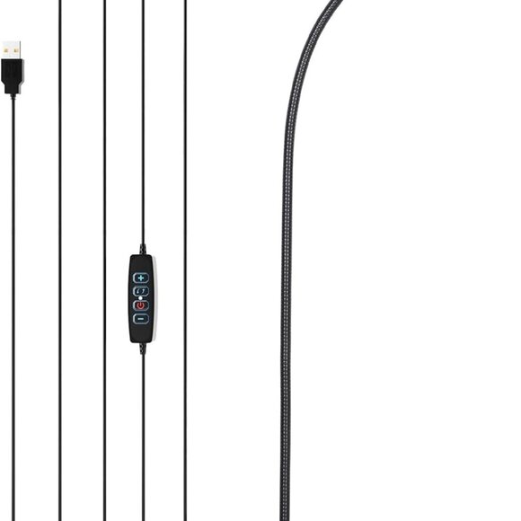 Desk Lamp,USB Clip On Light,3 Color Modes,10 Brightness Levels,360° Gooseneck LE - Picture 1 of 7